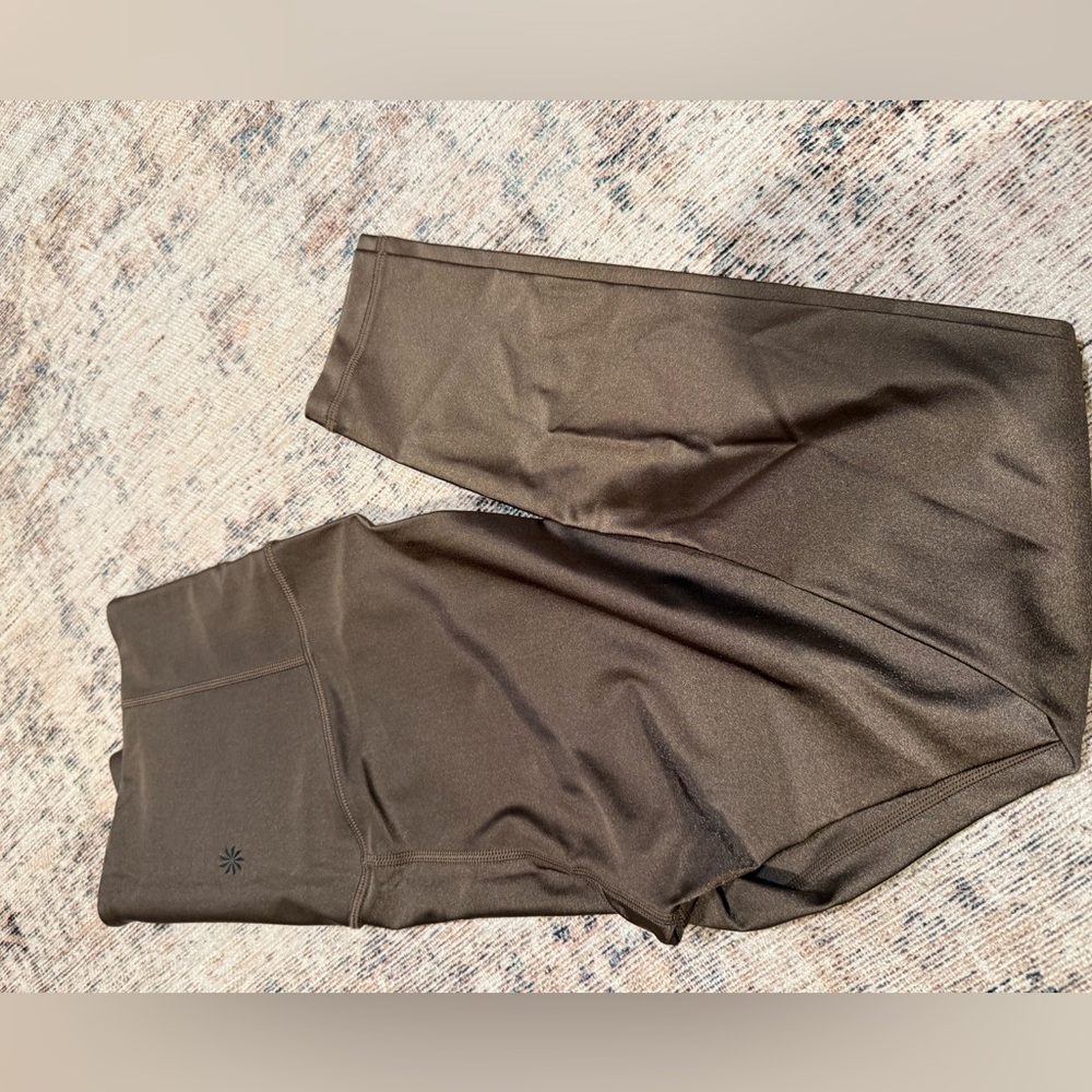 Athleta Women's Inclination Shimmer Brown Legging Small